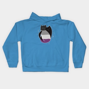 Asexual Cat LGBT Pride Flag Kids Hoodie